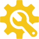 wrench gear cogwheel icon